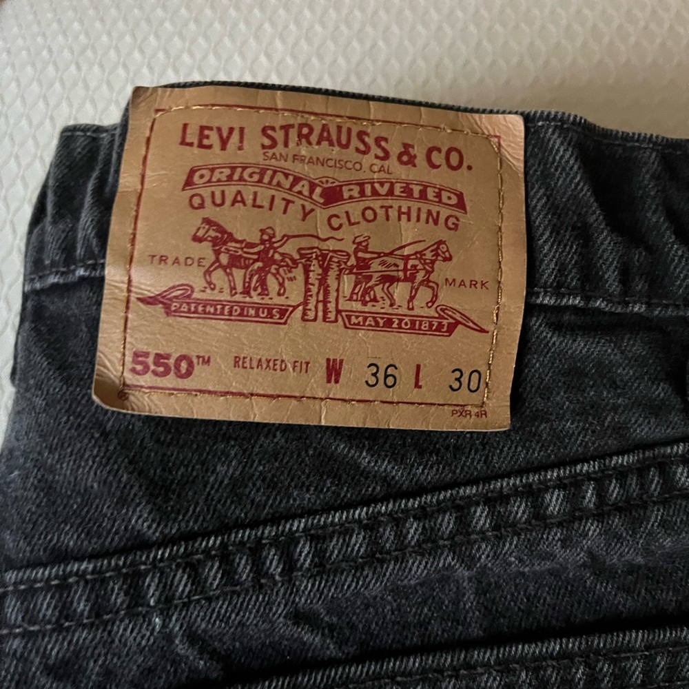 Levi Shorts Black Denim